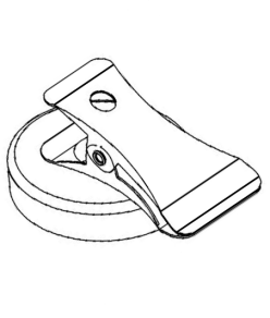 Line Drawing of Magnetic Clip SWFK36 Line Drawing of Magnetic Clip SWFK36