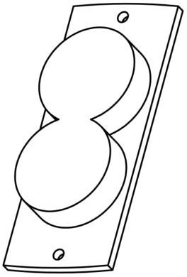 Line Drawing Rubber Coated Pot Magnet Line Drawing Rubber Coated Pot Magnet